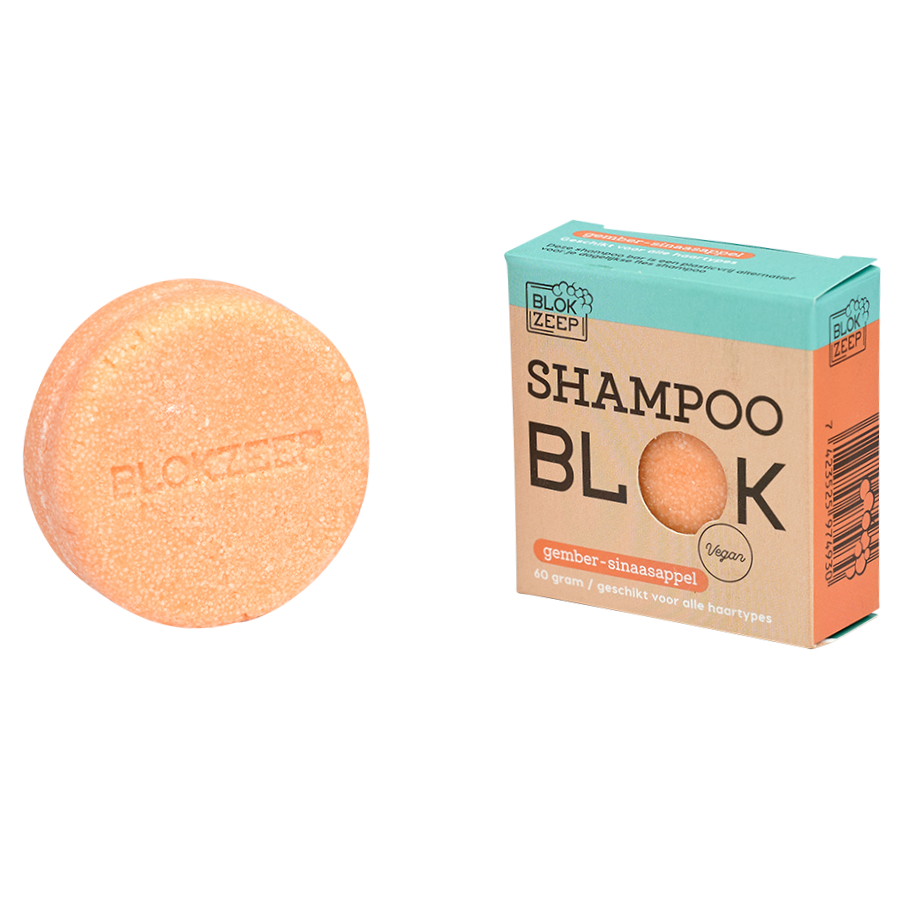 Shampoo bar zonder palmolie gember sinaasappel